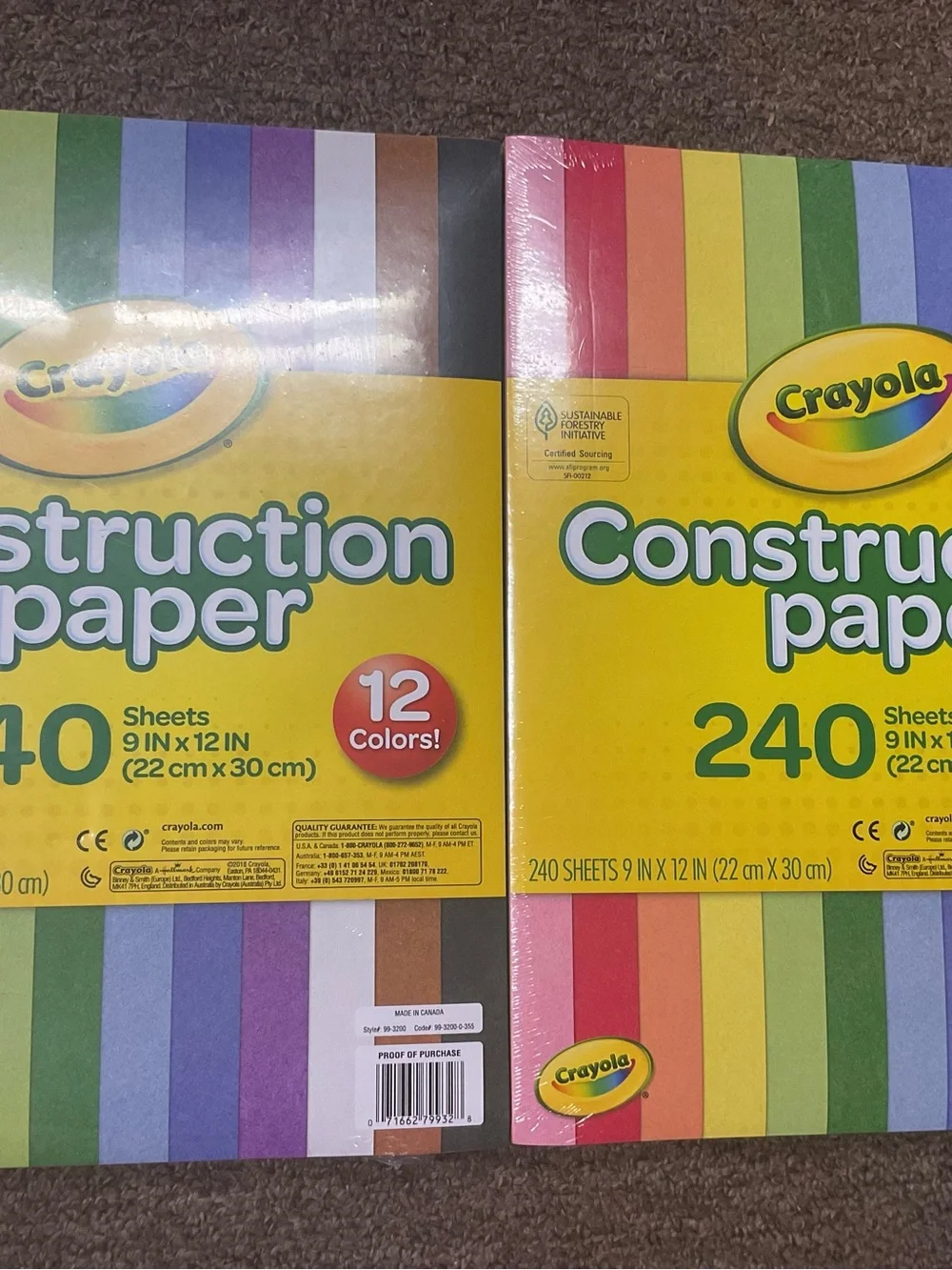 Crayola Construction Paper Assortment - Multicolor 2 pack